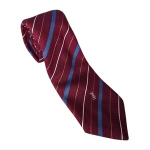 Vintage YSL Striped Logo Necktie